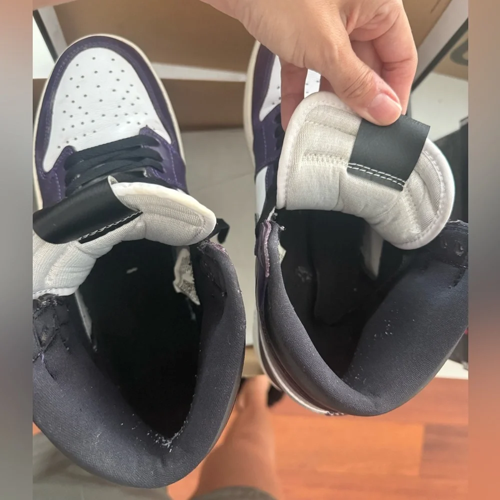 Nike Jordan 1 Mid Trainers Size 10.5 - Picture 6 of 7